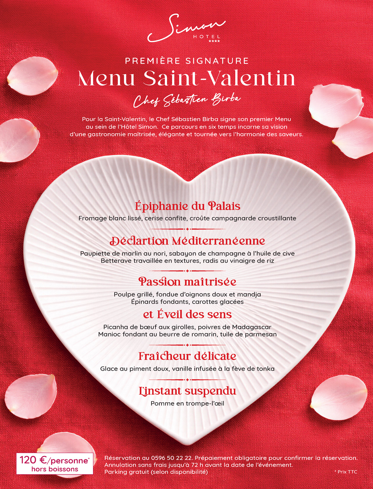Menu Saint-Valentin